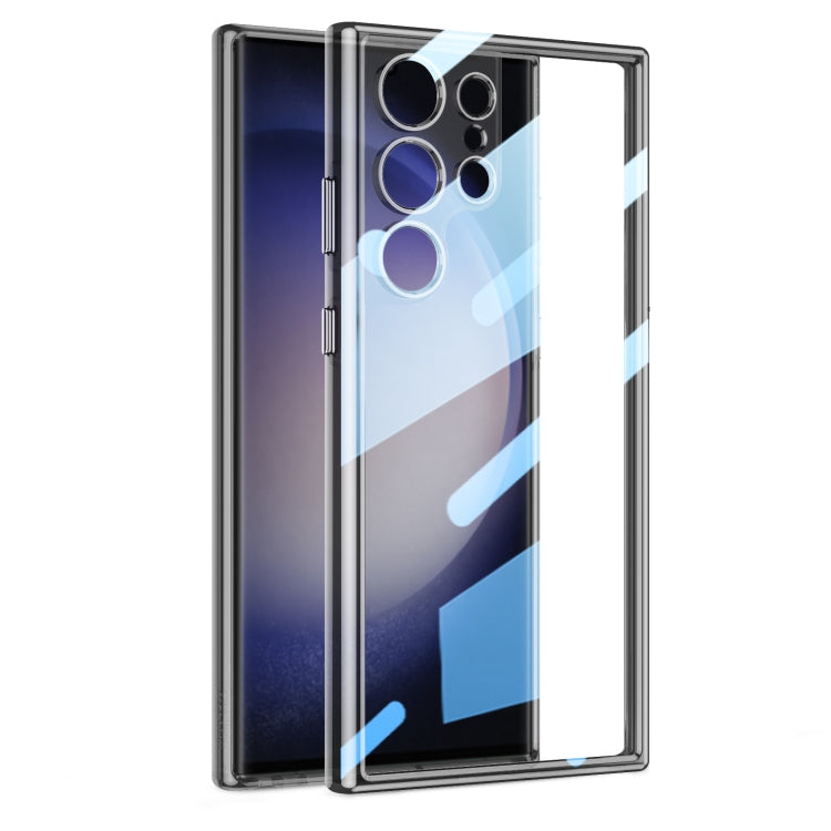 For Samsung Galaxy S24 Ultra 5G GKK Space Frame Transparent PC + TPU Phone Case(Transparent Black) - Galaxy S24 Ultra 5G Cases by GKK | Online Shopping South Africa | PMC Jewellery | Buy Now Pay Later Mobicred