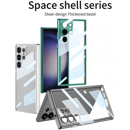 For Samsung Galaxy S24 Ultra 5G GKK Space Frame Transparent PC + TPU Phone Case(Transparent Green) - Galaxy S24 Ultra 5G Cases by GKK | Online Shopping South Africa | PMC Jewellery | Buy Now Pay Later Mobicred