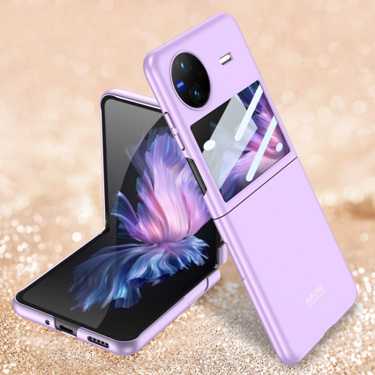 For vivo X Flip GKK Integrated Ultra-thin Full Coverage Flip Phone Case(Purple) - vivo Cases by GKK | Online Shopping South Africa | PMC Jewellery | Buy Now Pay Later Mobicred