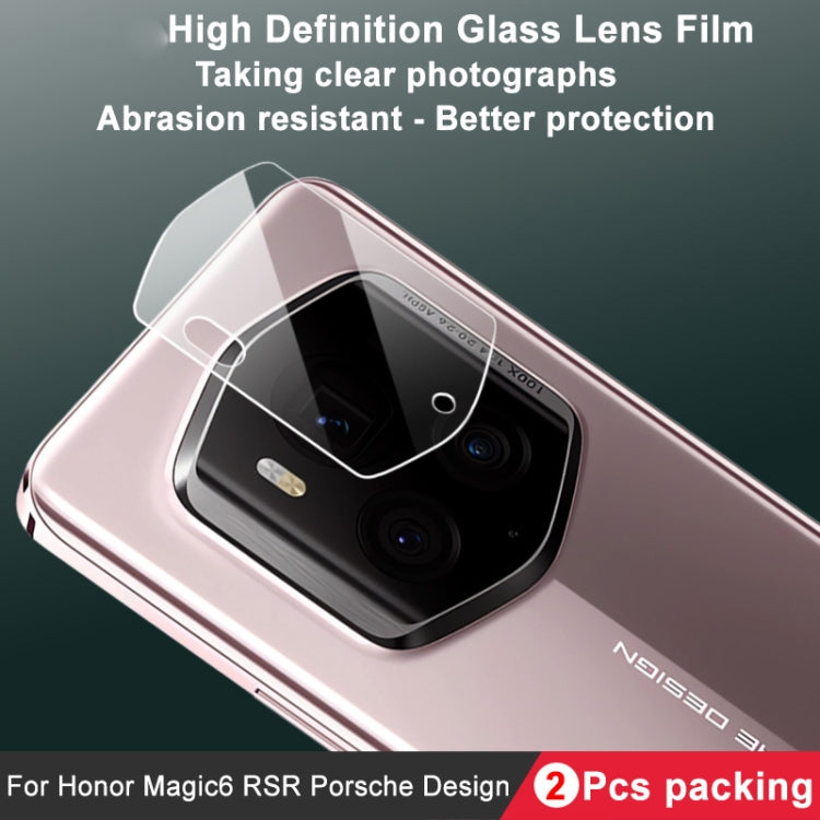 For Honor Magic6 RSR Porsche Design 2pcs/Set imak HD Glass Rear Camera Lens Film - Honor Tempered Glass by imak | Online Shopping South Africa | PMC Jewellery | Buy Now Pay Later Mobicred