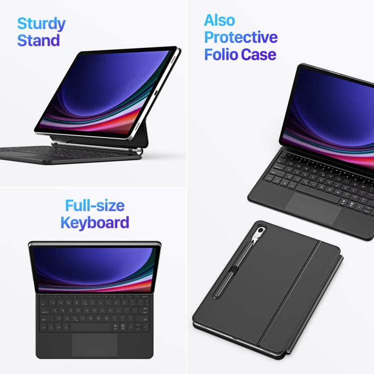 For Samsung Galaxy Tab S9 / S8 / S7 DUX DUCIS MK Series Floating Magnetic Keyboard Tablet Leather Case - Samsung Keyboard by DUX DUCIS | Online Shopping South Africa | PMC Jewellery