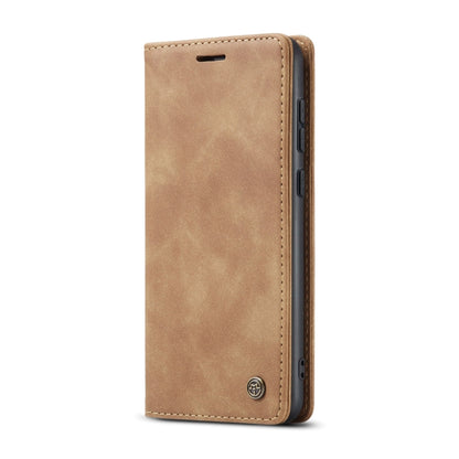 For OnePlus 12 CaseMe 013 Retro Frosted Flip Leather Phone Case(Brown) - OnePlus Cases by CaseMe | Online Shopping South Africa | PMC Jewellery | Buy Now Pay Later Mobicred