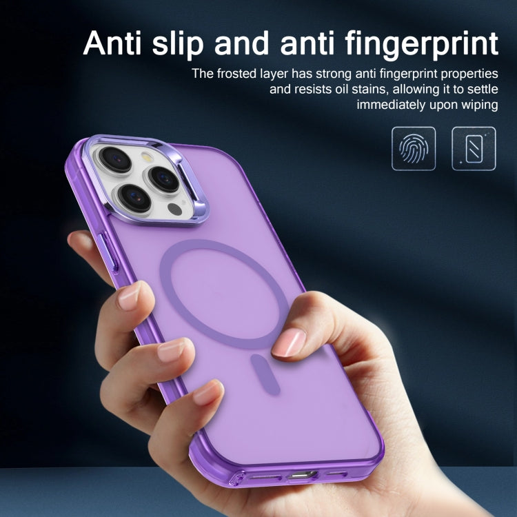 For iPhone 13 Electroplated IMD Magsafe PC Hybrid TPU Phone Case(Purple) - iPhone 13 Cases by PMC Jewellery | Online Shopping South Africa | PMC Jewellery