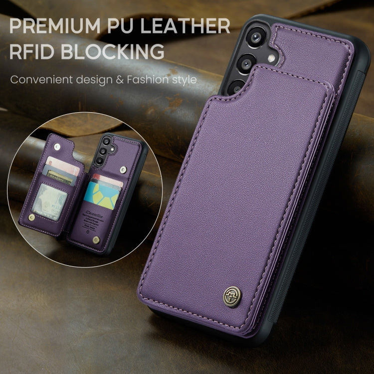 For Samsung Galaxy A15 CaseMe C22 Litchi Texture RFID Anti-theft Leather Phone Case(Purple) - Galaxy Phone Cases by CaseMe | Online Shopping South Africa | PMC Jewellery | Buy Now Pay Later Mobicred