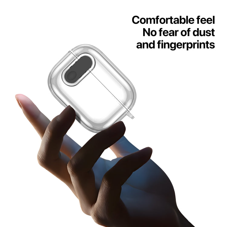 For AirPods 3 DUX DUCIS PECL Series Split Transparent Earphone Case with Hook(Transparent) - For AirPods 3 by DUX DUCIS | Online Shopping South Africa | PMC Jewellery | Buy Now Pay Later Mobicred