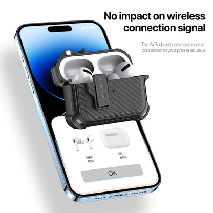 For AirPods 2 / 1 DUX DUCIS PECI Series Earbuds Box Protective Case(Black) - For AirPods 1/2 by DUX DUCIS | Online Shopping South Africa | PMC Jewellery | Buy Now Pay Later Mobicred