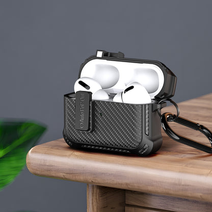 For AirPods 3 DUX DUCIS PECI Series Earbuds Box Protective Case(Black) - For AirPods 3 by DUX DUCIS | Online Shopping South Africa | PMC Jewellery | Buy Now Pay Later Mobicred