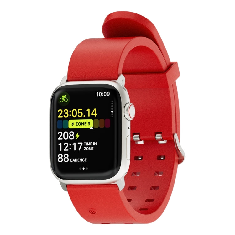 For Apple Watch SE 2023 40mm Luminous Colorful Light Silicone Watch Band(Red) - Watch Bands by PMC Jewellery | Online Shopping South Africa | PMC Jewellery