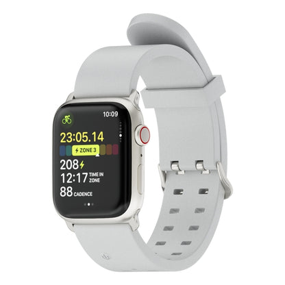 For Apple Watch Ultra 49mm Luminous Colorful Light Silicone Watch Band(Light Grey) - Watch Bands by PMC Jewellery | Online Shopping South Africa | PMC Jewellery