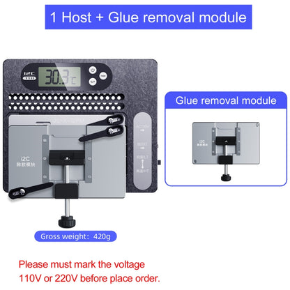 i2C T18 LCD Display PCB Motherboard Layered Desoldering Station With Glue Removal Module, US Plug - Repair Platform by PMC Jewellery | Online Shopping South Africa | PMC Jewellery