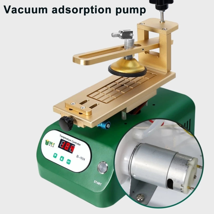 BEST B-918A 7 inch 220V Vacuum Pump LCD Screen Rotary Heating Platform Separator, EU Plug - Separation Equipment by BEST | Online Shopping South Africa | PMC Jewellery