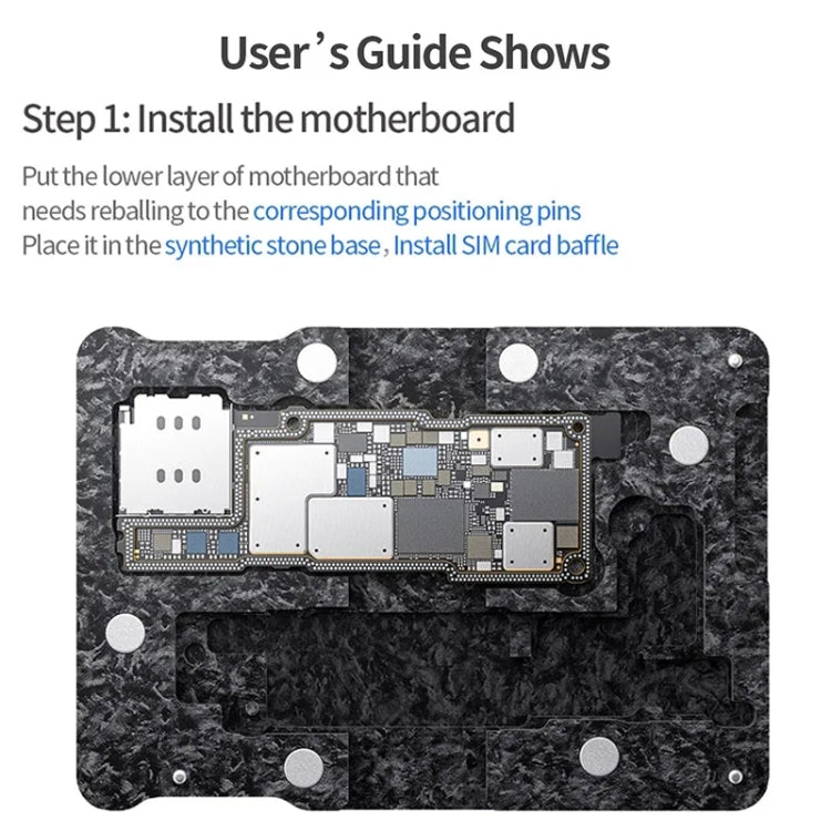 Qianli Magnetic Middle Layer BGA Reballing Platform For iPhone 14 Series - BGA Stencils by QIANLI | Online Shopping South Africa | PMC Jewellery