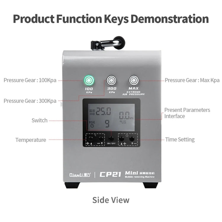 Qianli CP21 Mini LCD Screen Bubble Removing Machine, EU Plug - Defoaming Equipment by QIANLI | Online Shopping South Africa | PMC Jewellery