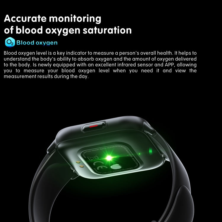 QS16 Pro 1.83 inch BT5.0 Smart Sport Watch, Support Bluetooth Call / Sleep / Blood Oxygen / Temperature / Heart Rate / Blood Pressure Health Monitor(Green) - Smart Watches by PMC Jewellery | Online Shopping South Africa | PMC Jewellery