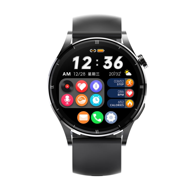 DM14 1.32 inch BT5.2 Smart Sport Watch, Support Bluetooth Call / Sleep / Blood Oxygen / Temperature / Heart Rate / Blood Pressure Health Monitor(Black) - Smart Watches by PMC Jewellery | Online Shopping South Africa | PMC Jewellery