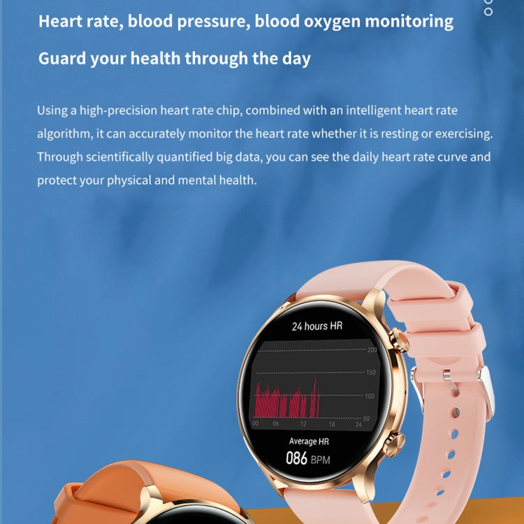 QS40 1.39 inch BT5.2 Smart Sport Watch, Support Bluetooth Call / Sleep / Blood Oxygen / Temperature / Heart Rate / Blood Pressure Health Monitor(Orange) - Smart Watches by PMC Jewellery | Online Shopping South Africa | PMC Jewellery