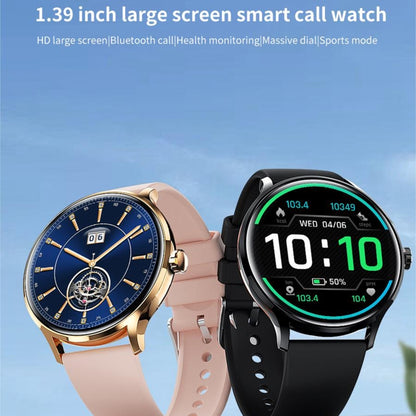 QS80 1.39 inch BT5.2 Smart Sport Watch, Support Bluetooth Call / Sleep / Blood Oxygen / Temperature / Heart Rate / Blood Pressure Health Monitor(Pink) - Smart Watches by PMC Jewellery | Online Shopping South Africa | PMC Jewellery