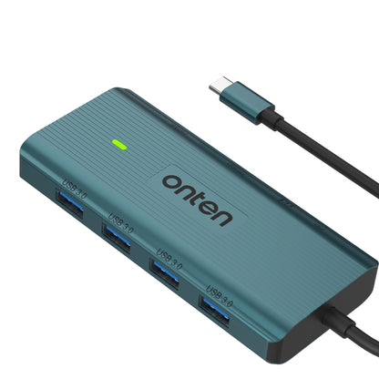 Onten UC962 10 in 1 USB-C / Type-C Multi-function HUB Docking Station(Green) - USB HUB by Onten | Online Shopping South Africa | PMC Jewellery | Buy Now Pay Later Mobicred