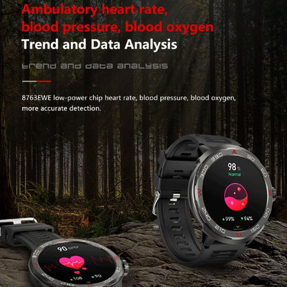 QS90 1.39 inch BT5.0 Smart Sport Watch, Support Bluetooth Call / Sleep / Blood Oxygen / Temperature / Heart Rate / Blood Pressure Health Monitor / Water Reminder(Black) - Smart Watches by PMC Jewellery | Online Shopping South Africa | PMC Jewellery