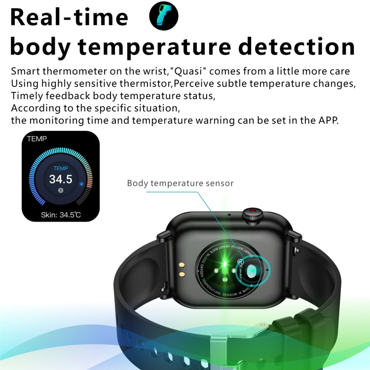 QX9 1.96 inch BT5.2 Smart Sport Watch, Support Bluetooth Call / Sleep / Blood Oxygen / Heart Rate / Blood Pressure Health Monitor(Black) - Smart Watches by PMC Jewellery | Online Shopping South Africa | PMC Jewellery