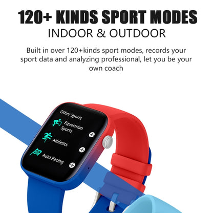 P43 1.8 inch TFT Screen Bluetooth Smart Watch, Support Heart Rate Monitoring & 100+ Sports Modes(Blue) - Smart Watches by PMC Jewellery | Online Shopping South Africa | PMC Jewellery