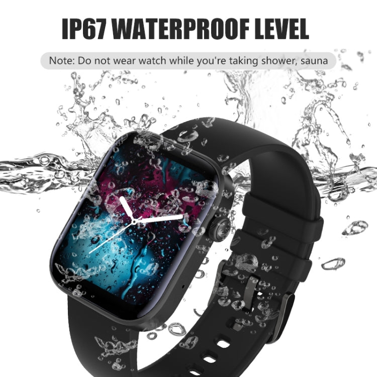 P43 1.8 inch TFT Screen Bluetooth Smart Watch, Support Heart Rate Monitoring & 100+ Sports Modes(Black) - Smart Watches by PMC Jewellery | Online Shopping South Africa | PMC Jewellery