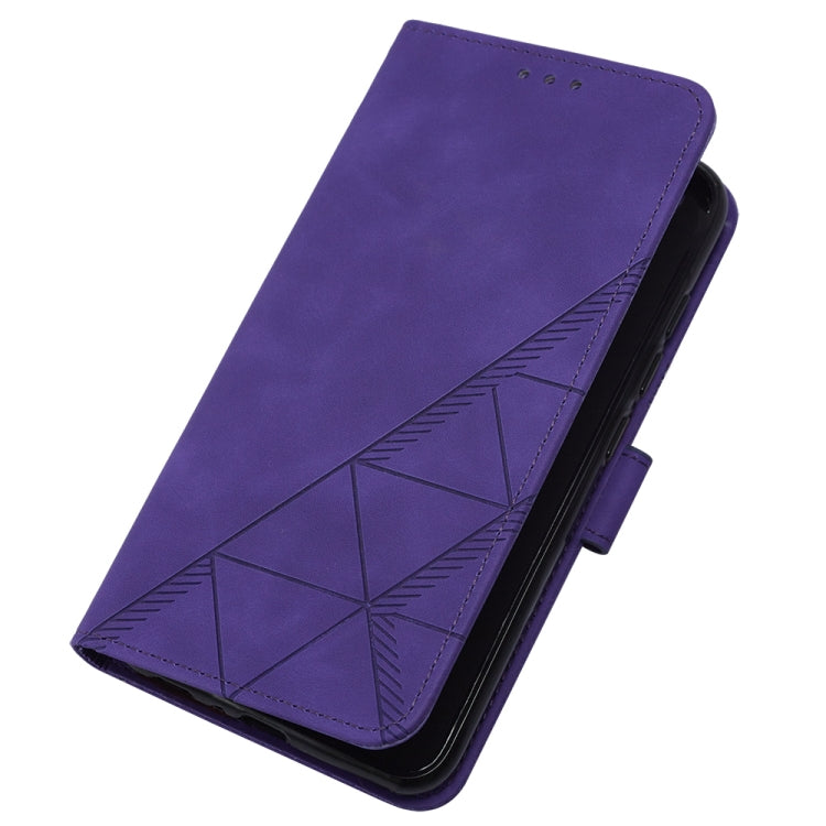 For Google Pixel 9 Crossbody 3D Embossed Flip Leather Phone Case(Purple) - Google Cases by PMC Jewellery | Online Shopping South Africa | PMC Jewellery | Buy Now Pay Later Mobicred