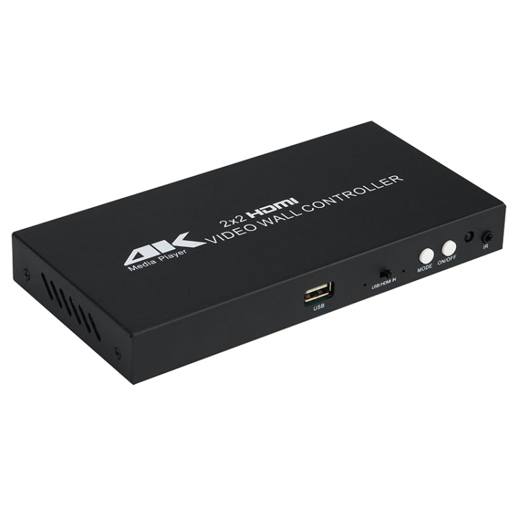 XP03 4K 2x2 HDMI Video Wall Controller Multi-screen Splicing Processor, Style:Playback Version(EU Plug) - Splitter by PMC Jewellery | Online Shopping South Africa | PMC Jewellery | Buy Now Pay Later Mobicred