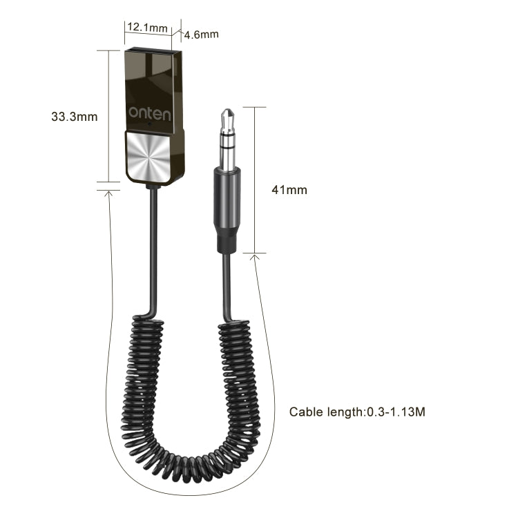 ONTEN OTN-BT101 Wireless Audio Adapter Automatic Connection - Bluetooth Adapters by Onten | Online Shopping South Africa | PMC Jewellery | Buy Now Pay Later Mobicred