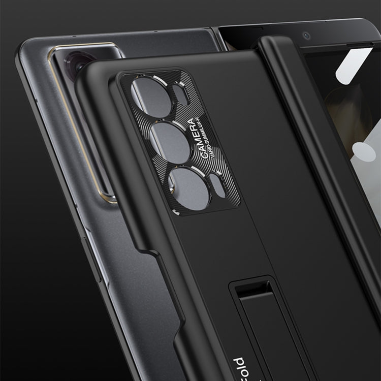For Honor Magic V2 GKK Integrated Privacy Magnetic Folding Hinge All-inclusive Phone Case(Black) - Honor Cases by GKK | Online Shopping South Africa | PMC Jewellery | Buy Now Pay Later Mobicred