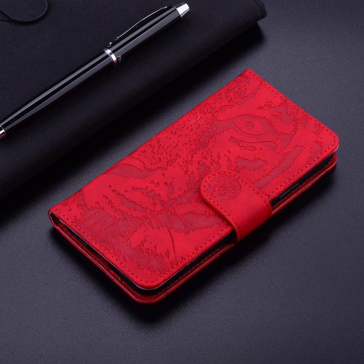 For Google Pixel 9 Pro 5G Tiger Embossing Pattern Flip Leather Phone Case(Red) - Google Cases by PMC Jewellery | Online Shopping South Africa | PMC Jewellery | Buy Now Pay Later Mobicred