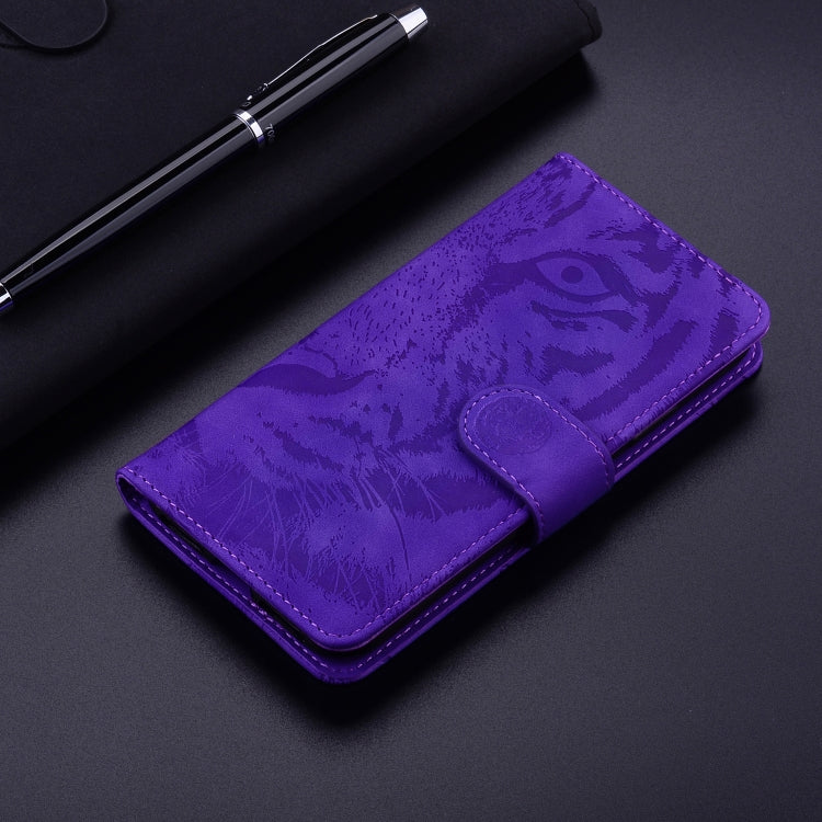 For Google Pixel 9 Pro 5G Tiger Embossing Pattern Flip Leather Phone Case(Purple) - Google Cases by PMC Jewellery | Online Shopping South Africa | PMC Jewellery | Buy Now Pay Later Mobicred