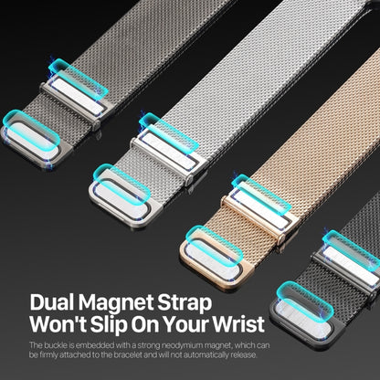 For Apple Watch SE 2023 44mm DUX DUCIS Milanese Pro Series Stainless Steel Watch Band(Silver) - Watch Bands by DUX DUCIS | Online Shopping South Africa | PMC Jewellery