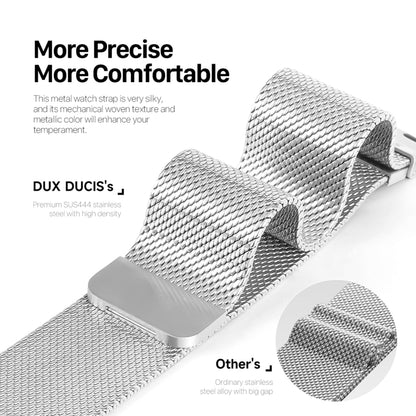 For Apple Watch Ultra 49mm DUX DUCIS Milanese Pro Series Stainless Steel Watch Band(Silver) - Watch Bands by DUX DUCIS | Online Shopping South Africa | PMC Jewellery