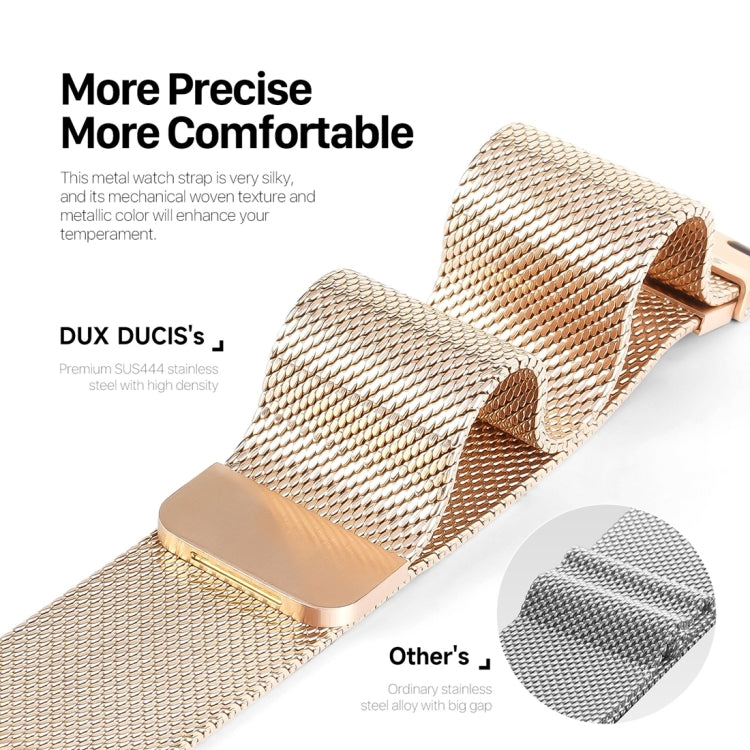 For Apple Watch Series 8 41mm DUX DUCIS Milanese Pro Series Stainless Steel Watch Band(Gold) - Watch Bands by DUX DUCIS | Online Shopping South Africa | PMC Jewellery