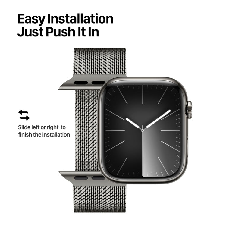 For Apple Watch SE 2022 40mm DUX DUCIS Milanese Pro Series Stainless Steel Watch Band(Graphite) - Watch Bands by DUX DUCIS | Online Shopping South Africa | PMC Jewellery