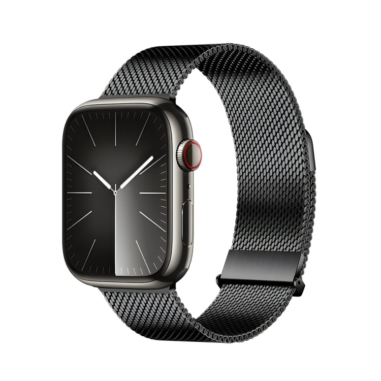 For Apple Watch SE 2022 44mm DUX DUCIS Milanese Pro Series Stainless Steel Watch Band(Black) - Watch Bands by DUX DUCIS | Online Shopping South Africa | PMC Jewellery