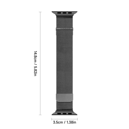 For Apple Watch SE 2022 44mm DUX DUCIS Milanese Pro Series Stainless Steel Watch Band(Black) - Watch Bands by DUX DUCIS | Online Shopping South Africa | PMC Jewellery