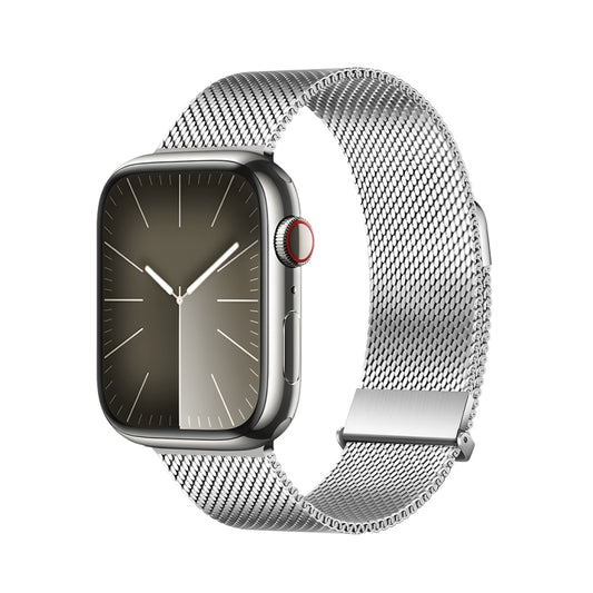 For Apple Watch SE 2022 44mm DUX DUCIS Milanese Pro Series Stainless Steel Watch Band(Silver) - Watch Bands by DUX DUCIS | Online Shopping South Africa | PMC Jewellery