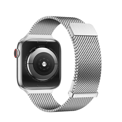 For Apple Watch Series 4 44mm DUX DUCIS Milanese Pro Series Stainless Steel Watch Band(Silver) - Watch Bands by DUX DUCIS | Online Shopping South Africa | PMC Jewellery