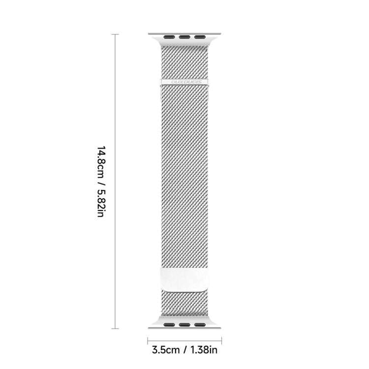 For Apple Watch Series 2 42mm DUX DUCIS Milanese Pro Series Stainless Steel Watch Band(Silver) - Watch Bands by DUX DUCIS | Online Shopping South Africa | PMC Jewellery