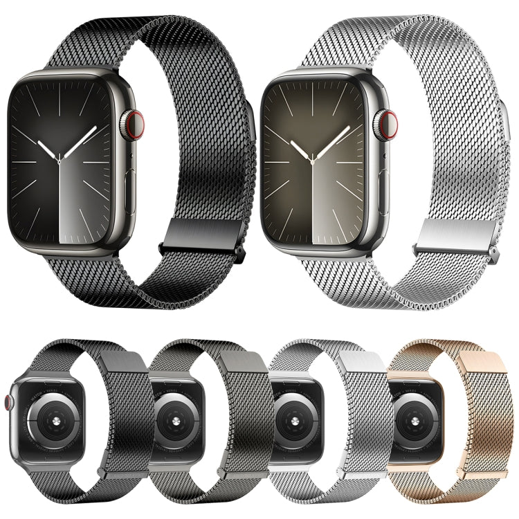 For Apple Watch SE 2023 40mm DUX DUCIS Milanese Pro Series Stainless Steel Watch Band(Graphite) - Watch Bands by DUX DUCIS | Online Shopping South Africa | PMC Jewellery