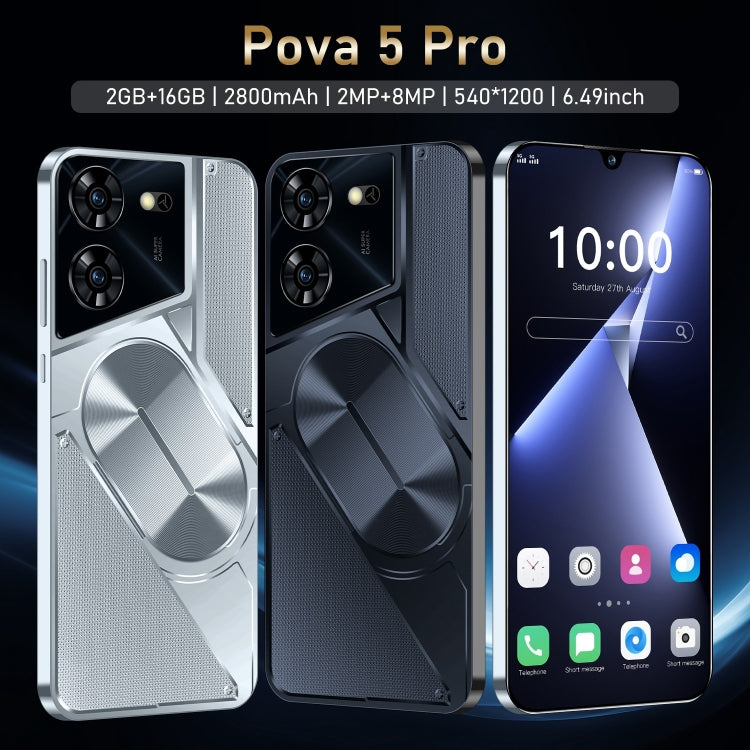 Pova 5 Pro / X15, 2GB+16GB, 6.49 inch Face Identification Android 8.1 MTK6580A Quad Core, Network: 3G, Dual SIM(Silver) -  by PMC Jewellery | Online Shopping South Africa | PMC Jewellery