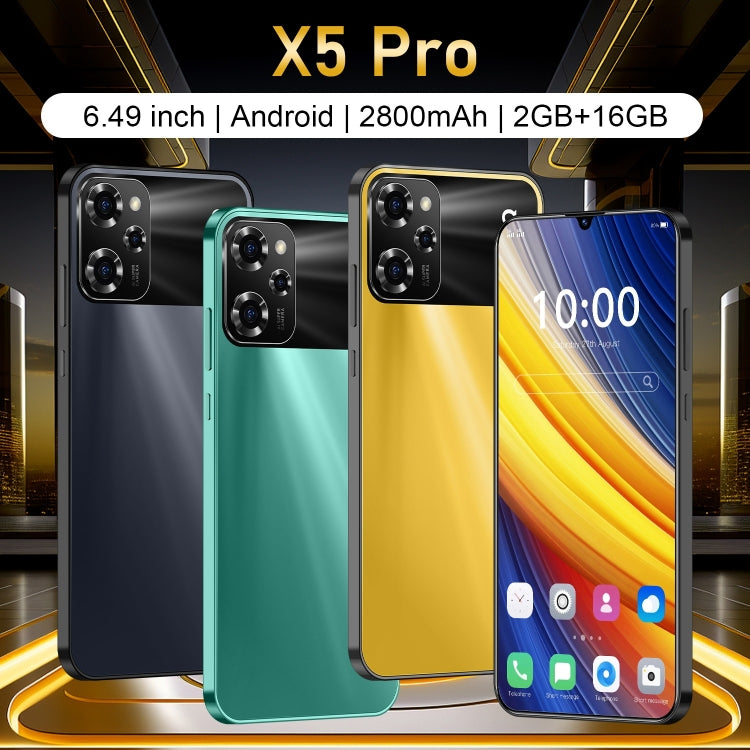 X5 Pro / X17, 2GB+16GB, 6.49 inch Face Identification Android 8.1 MTK6580A Quad Core, Network: 3G, Dual SIM(Yellow) -  by PMC Jewellery | Online Shopping South Africa | PMC Jewellery