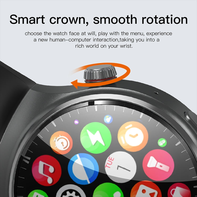 LEMFO DM80 1.43 inch AMOLED Round Screen Smart Watch Android 8.1, Specification:2GB+16GB(Black) - Android Watch by LEMFO | Online Shopping South Africa | PMC Jewellery