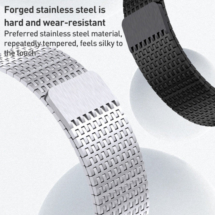 For Apple Watch Series 5 44mm Milanese Loop Magnetic Clasp Stainless Steel Watch Band(Silver) - Watch Bands by PMC Jewellery | Online Shopping South Africa | PMC Jewellery