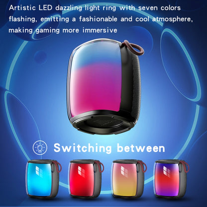 Yesido YSW20 LED Colorful TWS Bluetooth Speaker(Black) - Desktop Speaker by Yesido | Online Shopping South Africa | PMC Jewellery | Buy Now Pay Later Mobicred