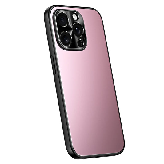 For iPhone 14 Pro R-JUST RJ-61 Electroplating Frosted TPU + PC Phone Case(Pink) - iPhone 14 Pro Cases by R-JUST | Online Shopping South Africa | PMC Jewellery