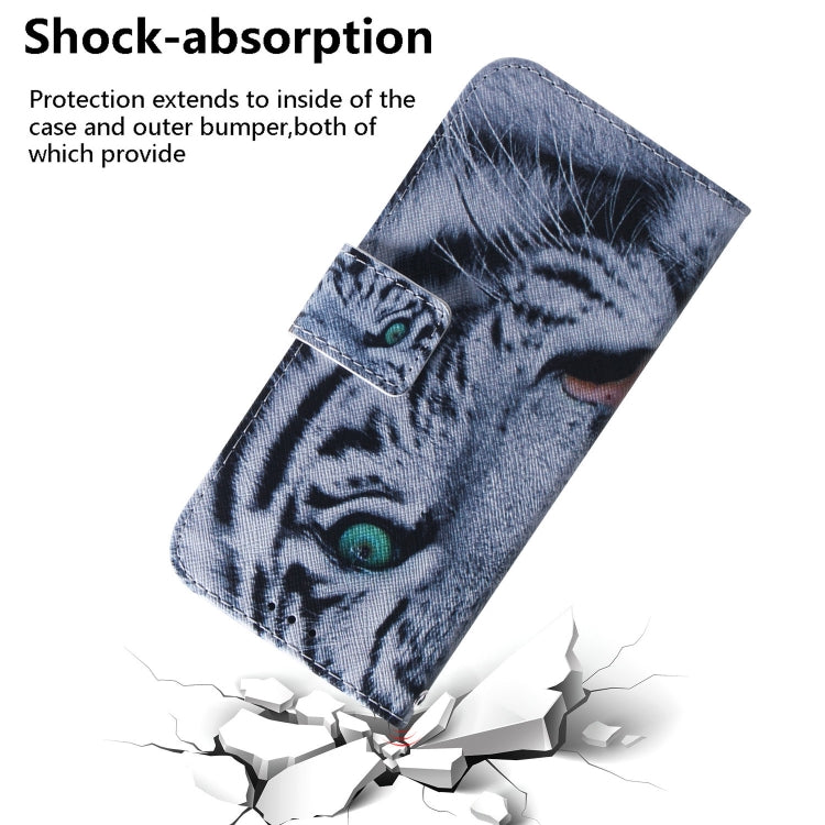 For Google Pixel 9 Pro Coloured Drawing Flip Leather Phone Case(Tiger) - Google Cases by PMC Jewellery | Online Shopping South Africa | PMC Jewellery | Buy Now Pay Later Mobicred