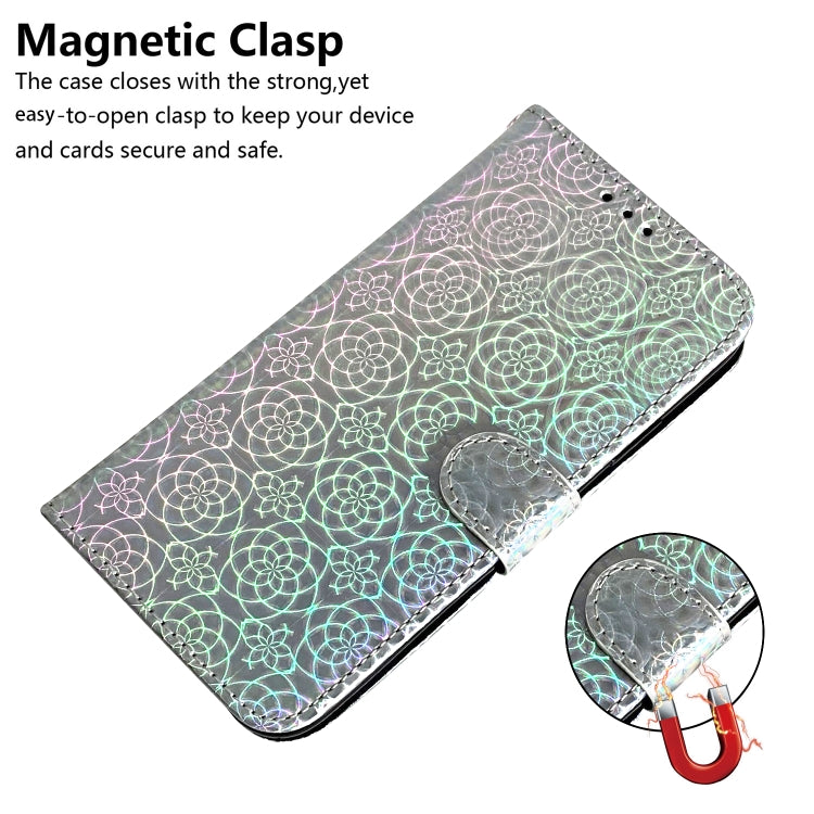 For Google Pixel 9 Colorful Magnetic Buckle Leather Phone Case(Silver) - Google Cases by PMC Jewellery | Online Shopping South Africa | PMC Jewellery | Buy Now Pay Later Mobicred